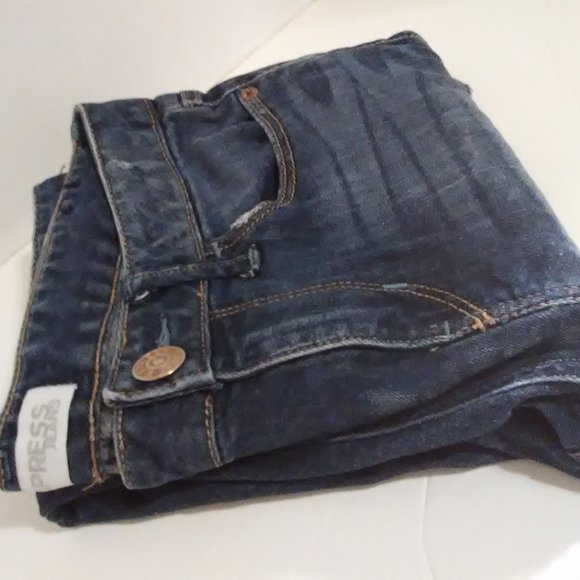 Express Jeans Heavy Destressing In Good Condition - Picture 1 of 10